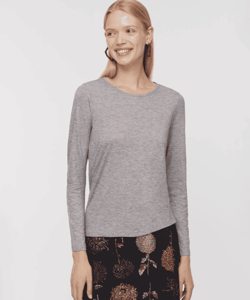 Essential Grey Wool Top